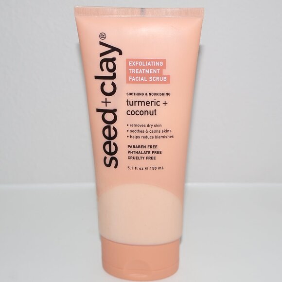 Seed + Clay Turmeric + Coconut Exfoliating Treatment Facial Scrub – 5.1 fl oz - Picture 1 of 5
